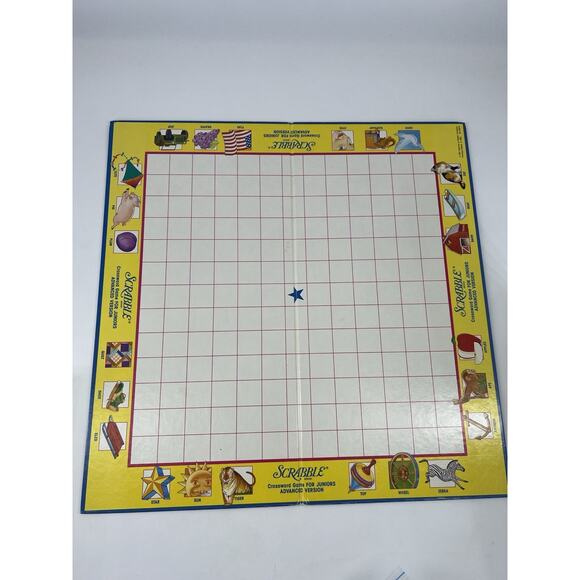 Scrabble for Juniors Crossword Game 1987 Selchow and Righter Kids Family Night - Picture 3 of 10